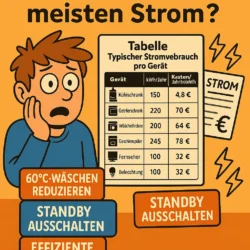 Welche Haushaltsgeraete brauchen den meisten Strom