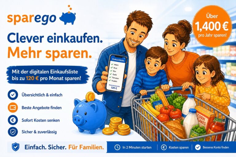 Einkaufsliste schreiben: Wie uns ein einfacher Zettel als Familie monatlich 120€ spart