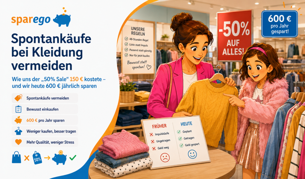 Focus-Keyword: Spontankäufe Kleidung vermeiden