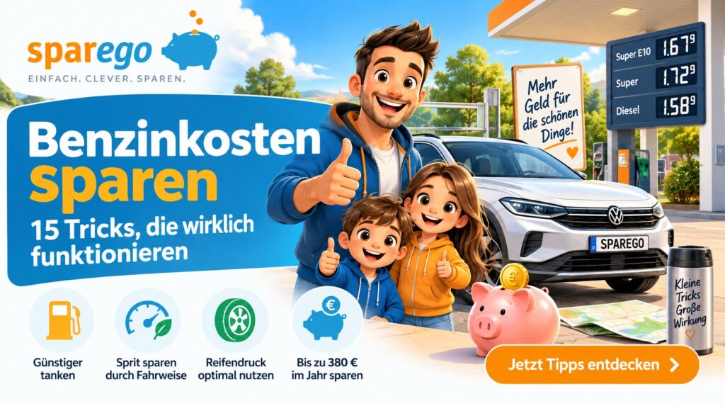 Benzinkosten sparen: 15 Tricks, die wirklich funktionieren