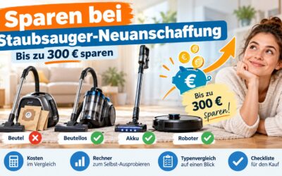 Sparen bei Staubsauger-Neuanschaffung