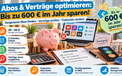 Verträge kündigen“, „Abos optimieren“, „Kosten sparen