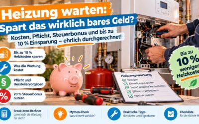 Heizung regelmäßig warten: Bis zu 10 % Heizkosten sparen