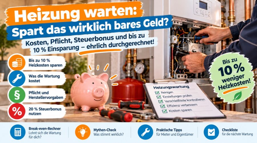 Heizung warten spart das wirklich bares Geld?