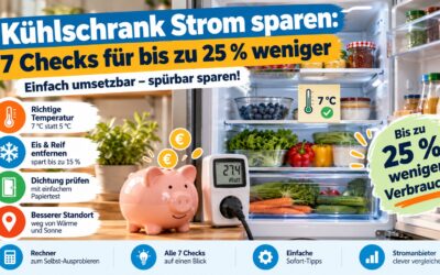 Kühlschrank Strom sparen: 7 Checks für bis zu 25 % weniger